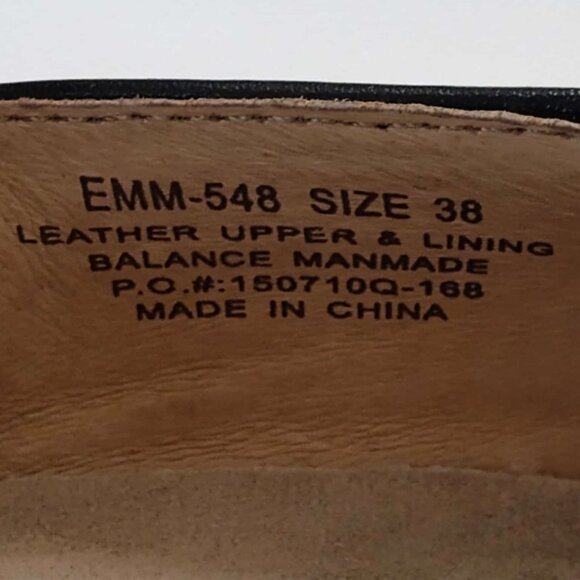 ALEGRIA 'Emma' gold/bronze and black floral embossed leather shoe size 8/Euro 38 - Picture 6 of 14